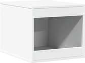 vidaXL - Kattenbakkast - 47x59x42 - cm - bewerkt - hout - wit