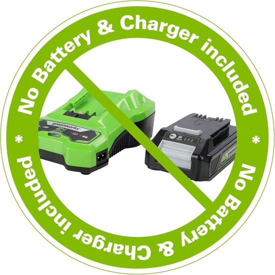 Heggenschaar accu Greenworks G24HTK2 24V Li-Ion 47cm zaaglengte 17mm tandafstand 2800 sneden-min t-vormige handgreep 2Ah accu lader Heggenschaar accu van Greenworks — afbeelding 3