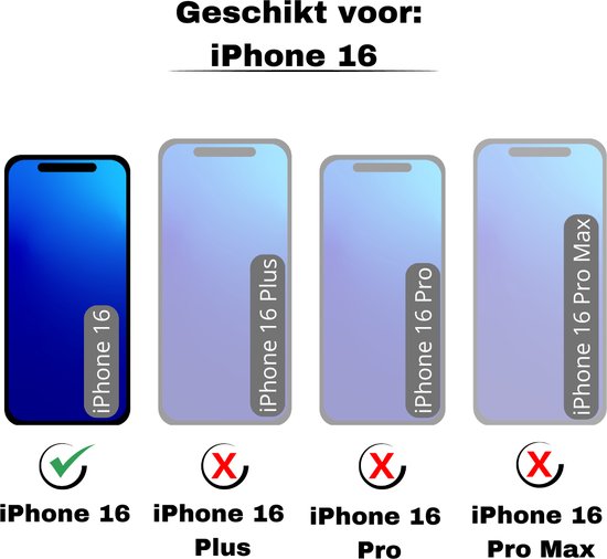 Coque adaptée pour iPhone 16 - Bookcase - Porte-cartes - Portefeuille - Imprimé fleurs - Simili cuir - Turquoise