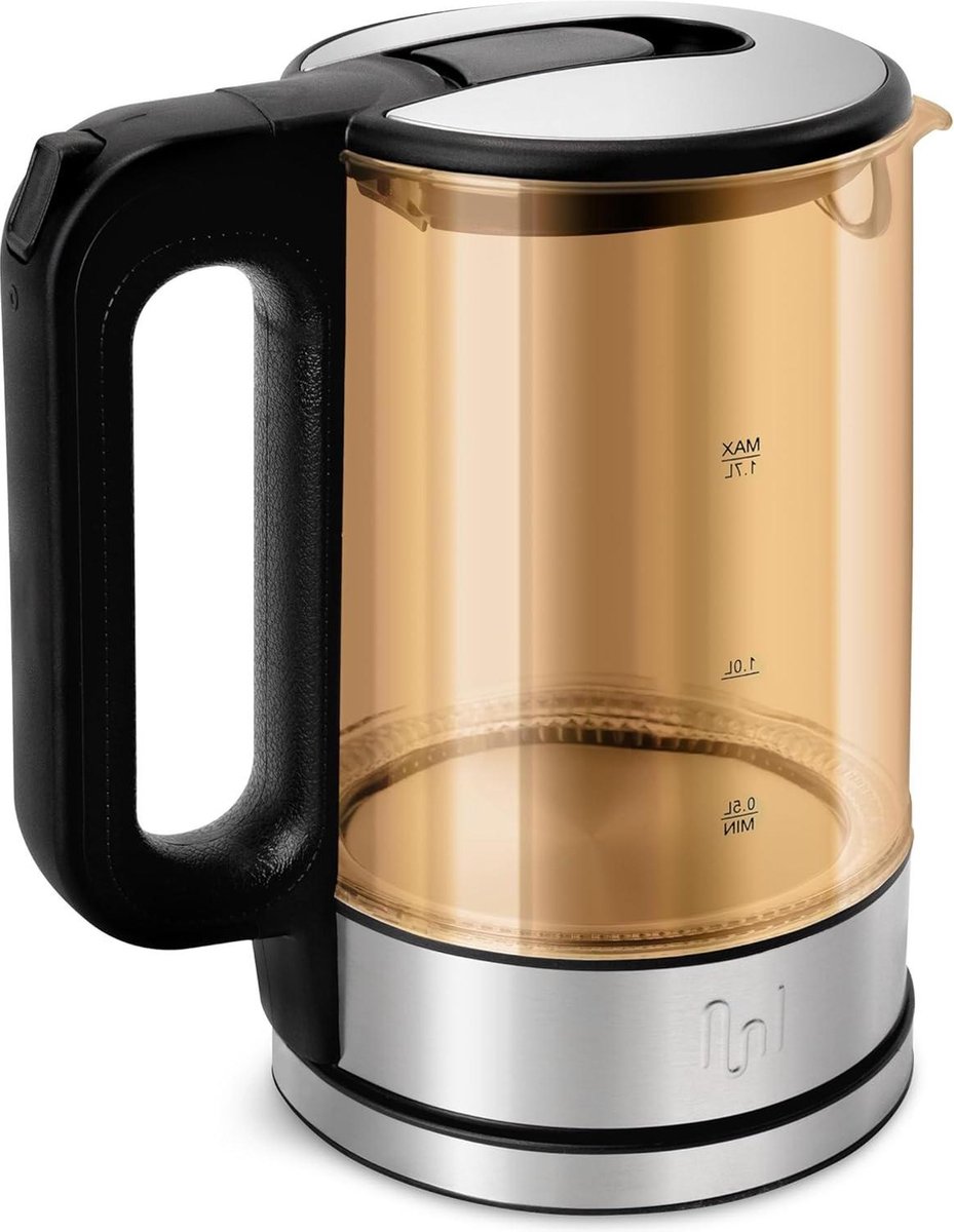 17L Glazen Waterkoker met LED-verlichting en Waterniveau-indicator - Goud