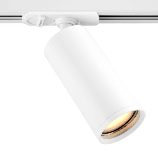 2m LED Railverlichting - 5 Hanglampen - Dimbaar - 1-Fase Railsysteem - Zwart