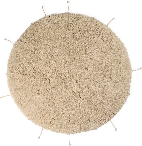 Tapis lavable en coton Lorena Canals - Lune Multishape - Ø100cm