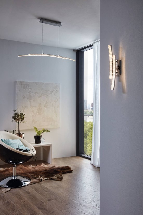 EGLO Pertini - Applique - 2 lumières - Chrome - Transparent