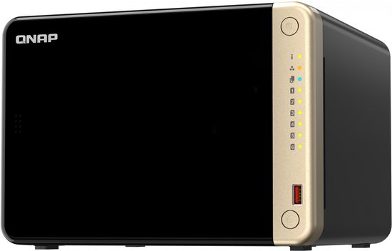 QNAP TS-664, NAS, Tower, Intel® Celeron®, N5095, Zwart