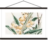 Affiche scolaire - Baie - Japonais - Feuilles - Vintage - 120x80 cm - Lattes noires