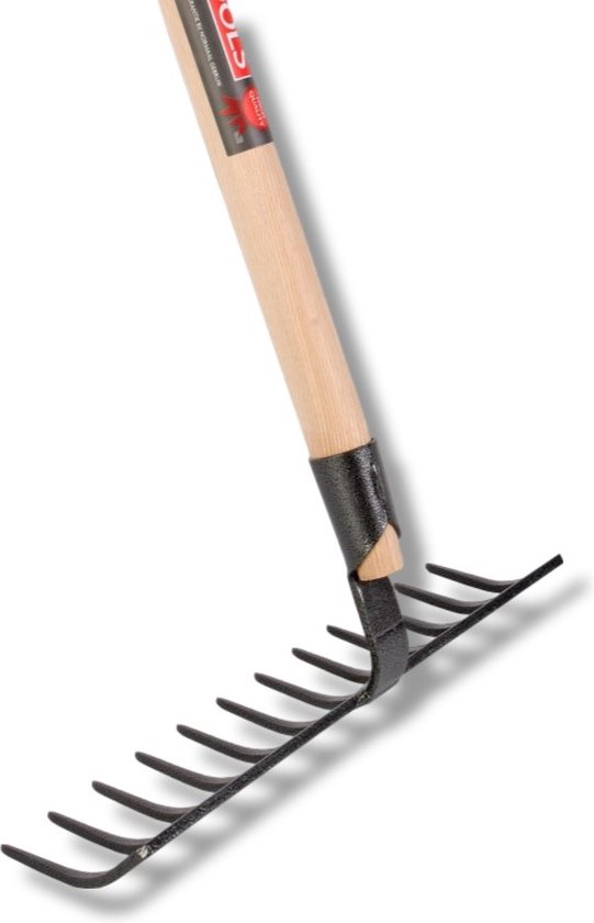 Talen Tools - Tuinhark - Gesmeed - Professioneel - 12 tanden - Essenhouten steel - 160 cm van Talen Tools — afbeelding 3