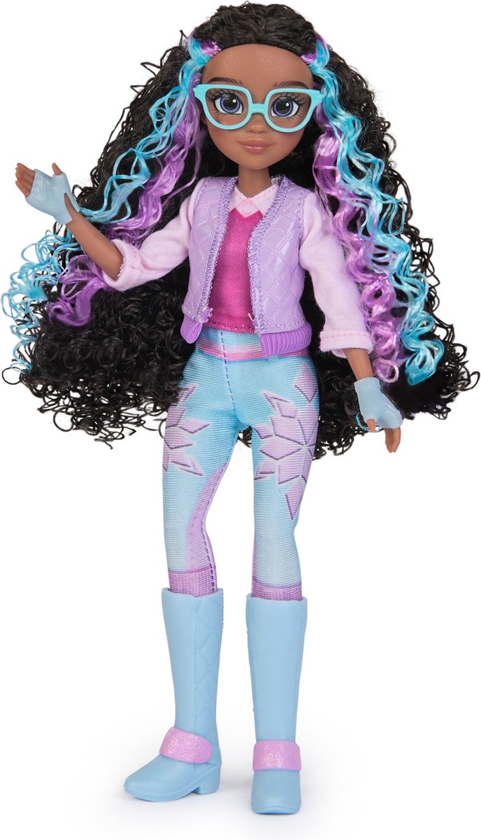 Unicorn Academy - Pop Layla van 24 cm met highlights in het haar - 5 modeaccessoires - Eenhoornspeelgoed — cadeau in Spellen & Speelgoed - foto 3