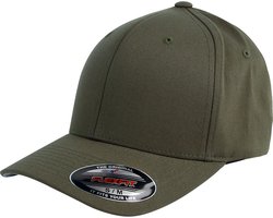 Flexfit Wooly Combed Unisex Cap - olijf - L-XL