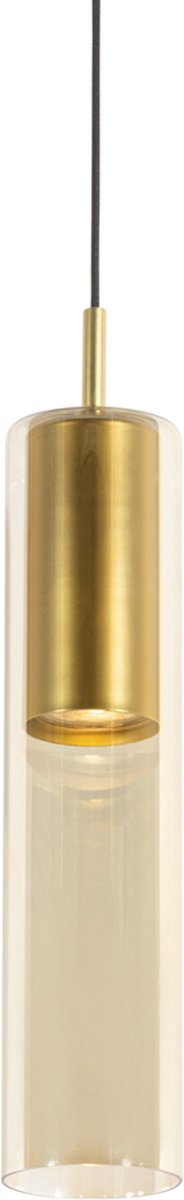 QAZQA lloyd - Moderne Hanglamp - 1 lichts - Ø 7 cm - Goud - Woonkamer | Slaapkamer | Keuken