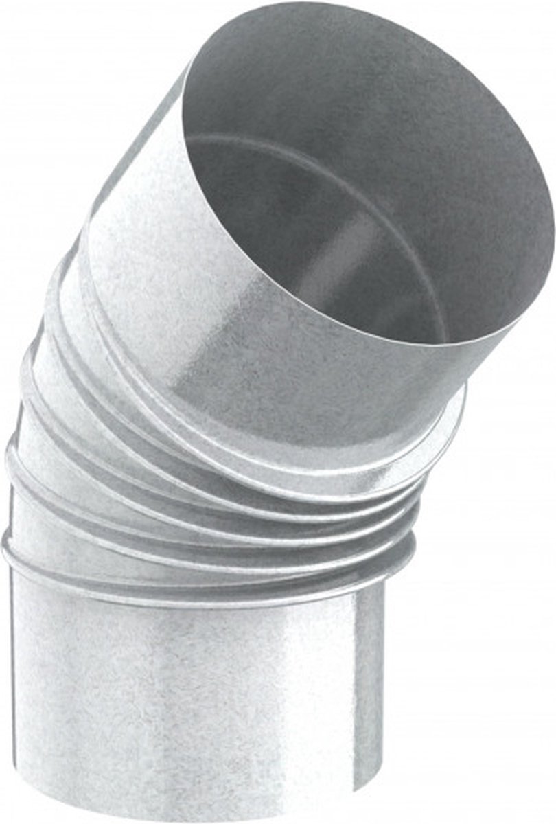 OPSINOX GALVA Kachelbuis enkelwandig Bocht 45° (B04) Galva Ø150mm