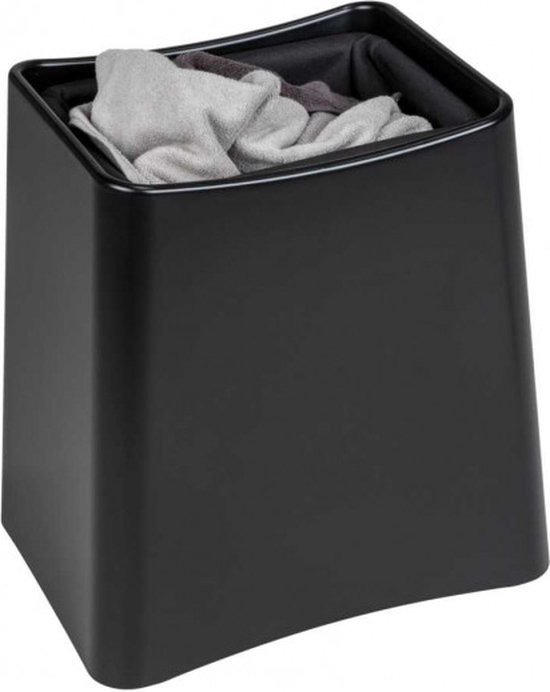 Wenko Badzitje/wasmand Wing 33liter mat zwart EINDE van Merkloos — afbeelding 2