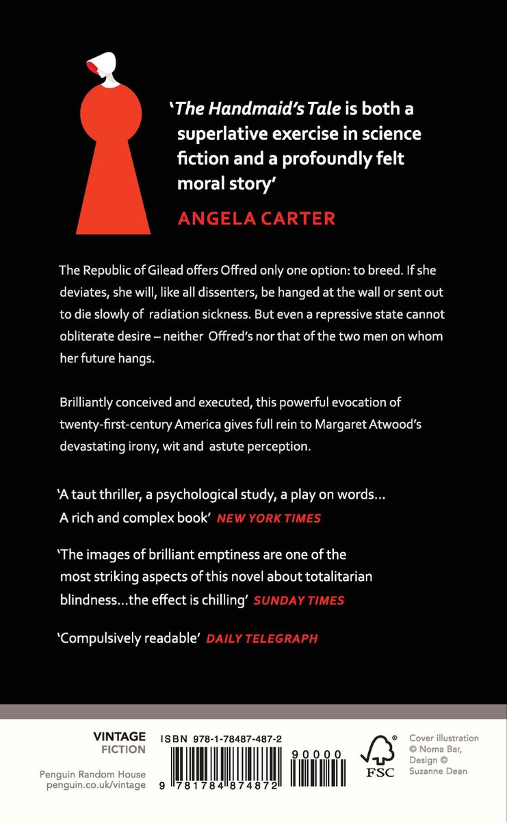 The Handmaid's Tale - back cover