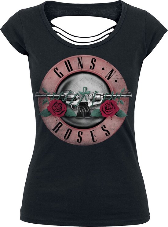 T-shirt Guns N' Roses Pink Bullet noir taille S en Katoen pour femme - Produits dérivés du groupe, Groupes