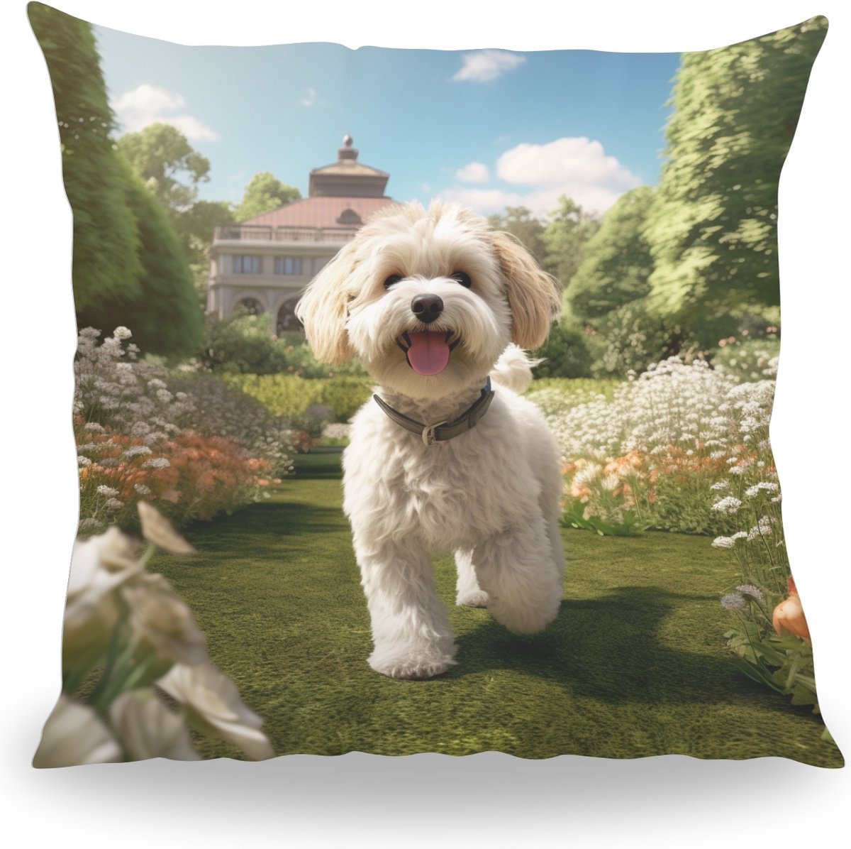 Kussen - Huisdier Portret - Boomer - 50 cm