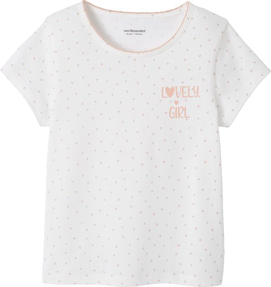Vertbaudet Lot de 3 T-shirts manches courtes fantaisie fille BASICS