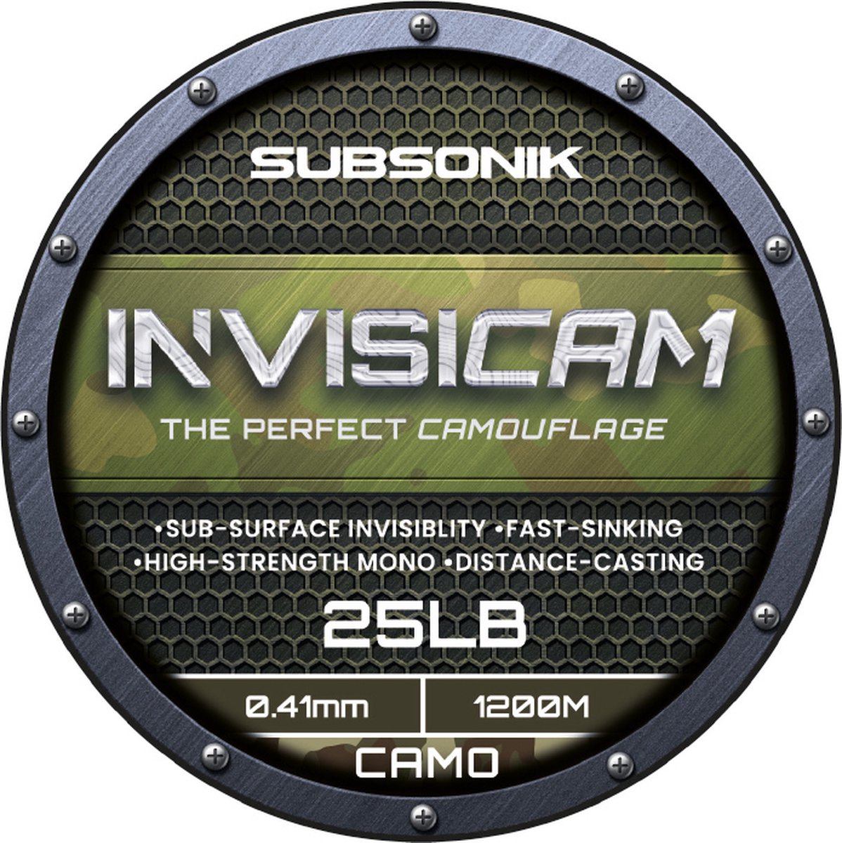 Sonik Subsonik Invisicam 1200m - Maat : 22lb - 0.38mm