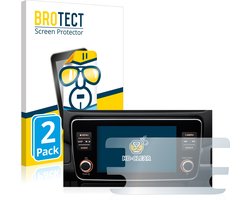 BROTECT - Screenprotector voor Nissan Leaf E Plus Infotainment System - Folie Beschermfolie transparant (2 Stuks)