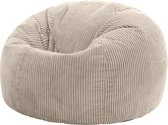 Bol.com icon “Kingston” Corduroy Zitzakfauteuil - Beige - Zitzakstoel - Cord Zitzak Volwassenen met Vulling - Woonkamerzitzakken aanbieding