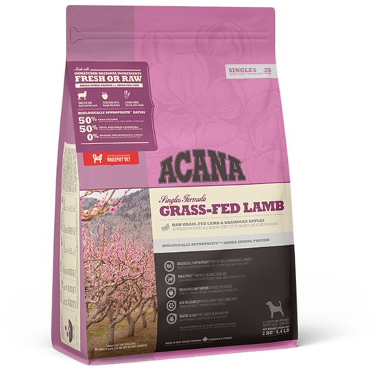 Acana Singles Grass-Fed Lamb Lam&Appel - Hondenvoer - 2 kg