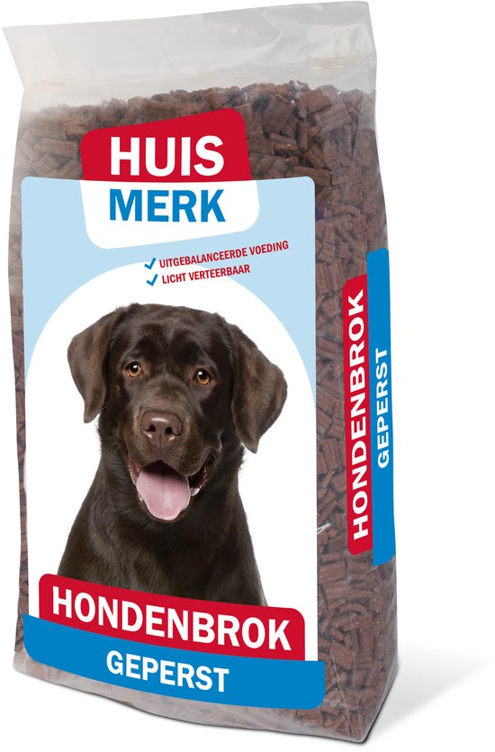 Huismerk Geperst Adult - Hondenvoer - Gevogelte Groente Vlees 20 kg