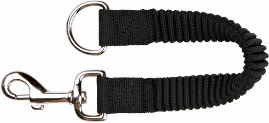 Trixie hondenriem schokdemper zwart 35x2,5 cm