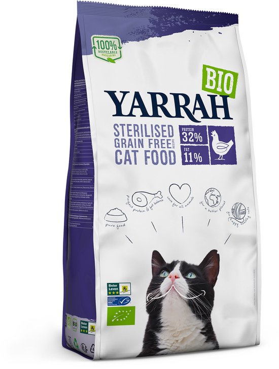 Yarrah - Cat Sterilised Grain Free - Kattenvoer - 2 kg