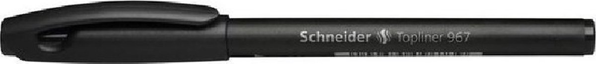 Schneider fineliner - Topliner 967 - 0,4 mm - zwart - doos a 10 stuks - S-9671