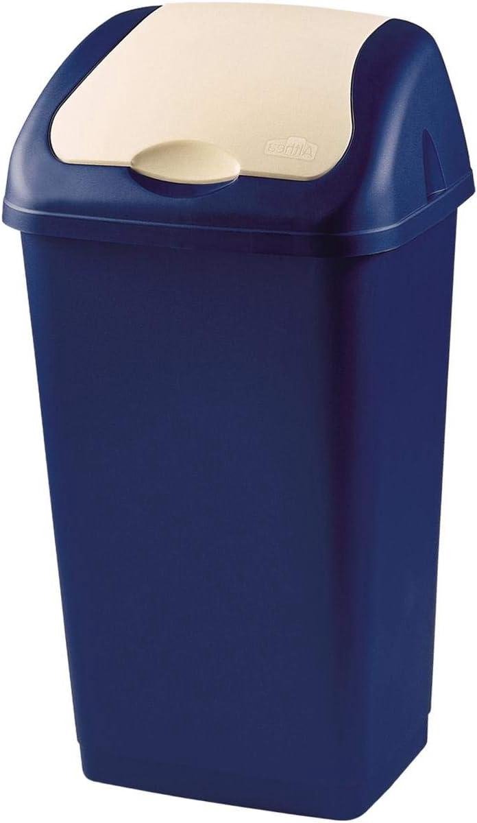Goedkoopste Althea Swing Blauwe Afvalemmer - 60 liter - Polypropyleen - Milieuvriendelijk vuilnisbak 60 liter