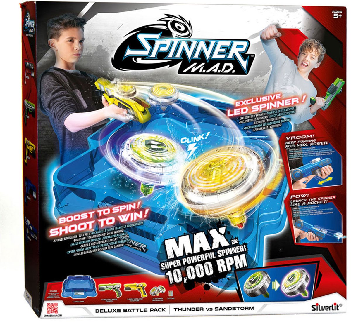 Spinner MAD Deluxe Battle Set - 2 blasters 2 spinners 1 Battle Arena