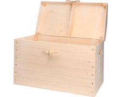 Houten Schatkist opbergkist 64cm