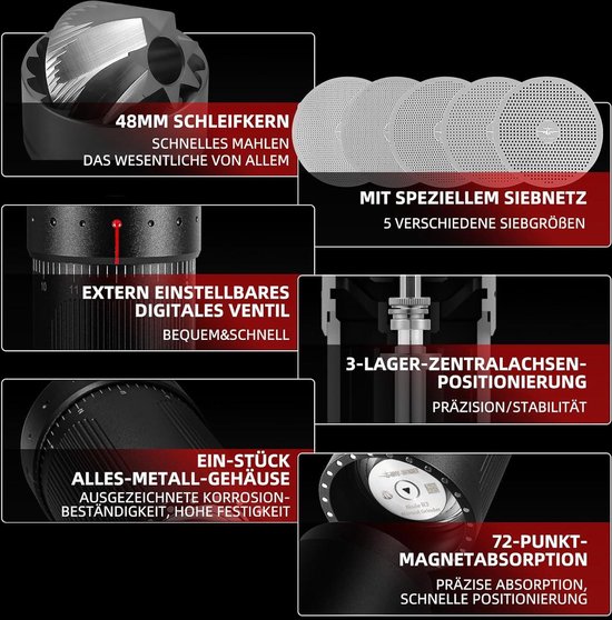 Mua KINGrinder K2 Gerader Grif Manuelle Kaffeemühle mit 140
