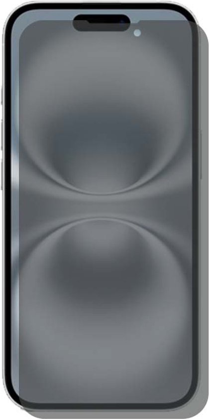 Een privacy screenprotector op een telefoon scherm.