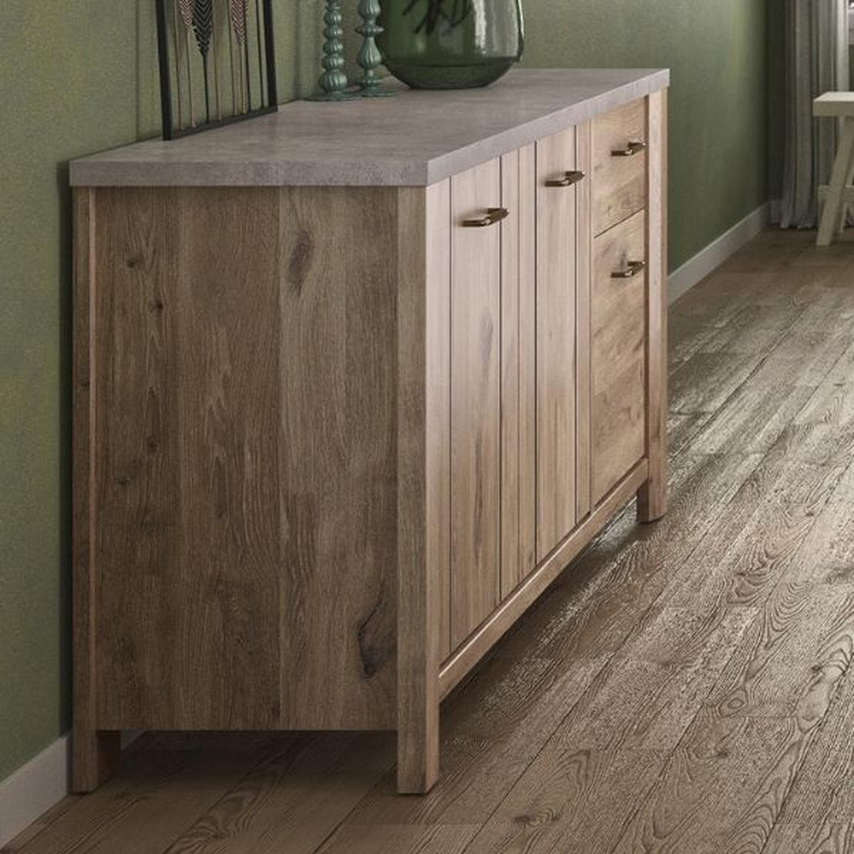 Dressoir Basalte | 190 X 50 X 88 Cm | Viking Oak-design