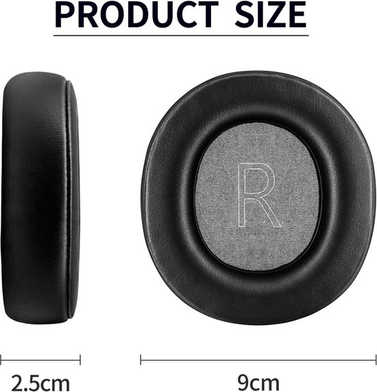 Qiilu Coussinets d'oreille Coussinets de remplacement pour casque
