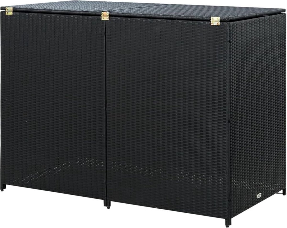 Kliko Ombouw – Containerberging – Enkele Containerkast – Containerombouw Container Ombouw – 148 x 80 x 111 cm Zwart