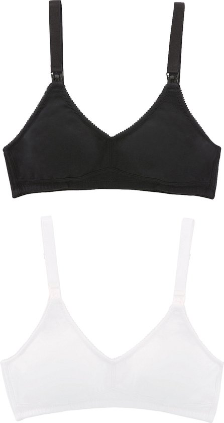 Vertbaudet 2 soutiens-gorge d'allaitement triangle en coton