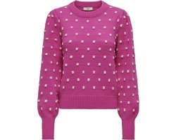 Jacqueline de Yong Trui Jdysigrid Life L/s On Puff Pull Knt 15304813 Rose Violet/w. Cement Dames Maat - S Jacqueline de Yong Trui Jdysigrid Life L/s On Puff Pull Knt 15304813 Rose Violet/w. Cement Dames Maat - S