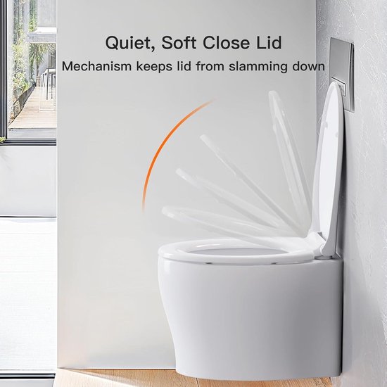 SCHÜTTE 82702 Duroplast SLIM GREY, toiletbril met softclosemechanisme en snelsluiting voor eenvoudige reiniging, bijzonder platte vorm, maximale belasting 150 kg, grijs, antraciet