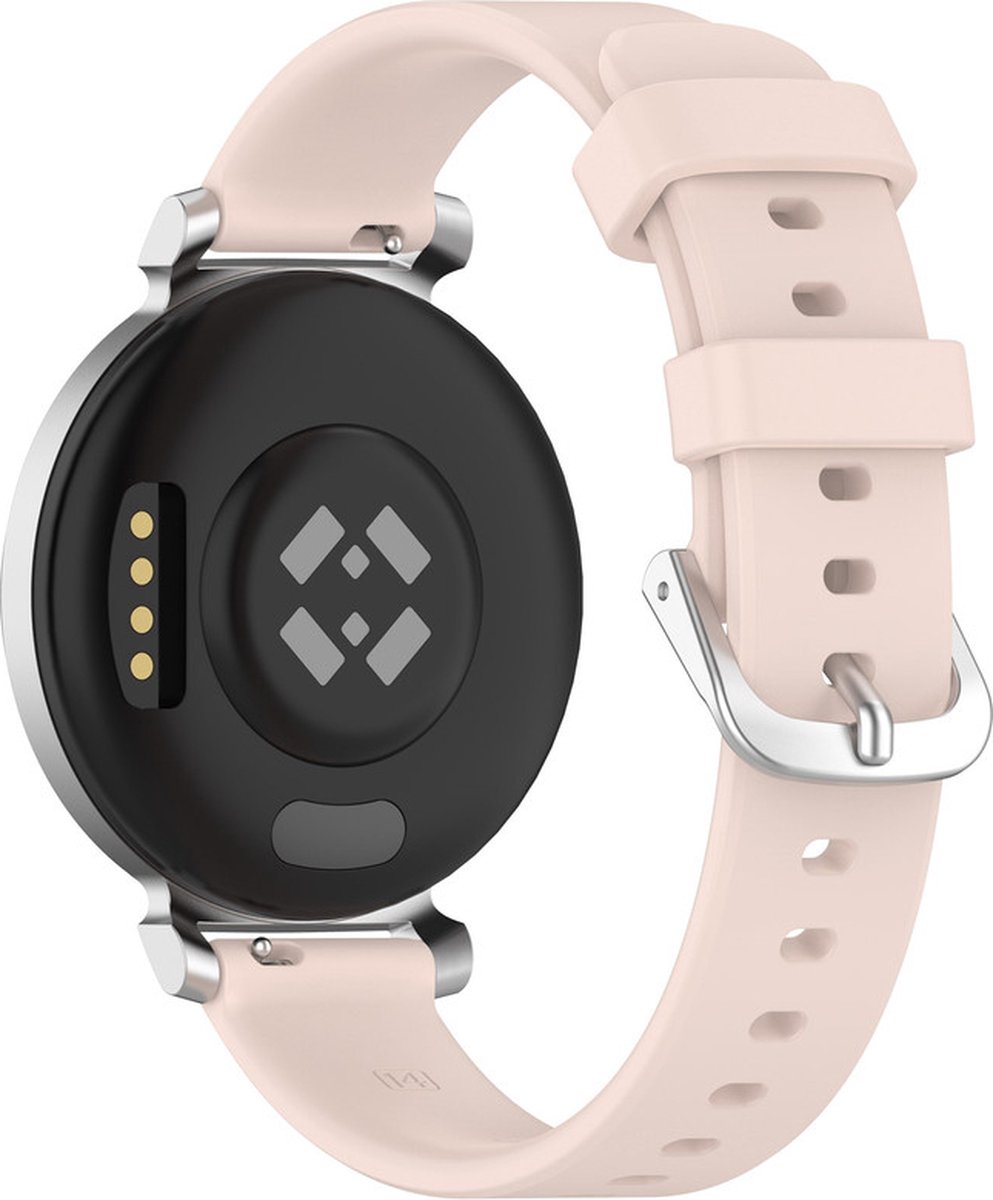 Siliconen bandje - geschikt voor Garmin Lily 2 / Lily 2 Active - zacht roze