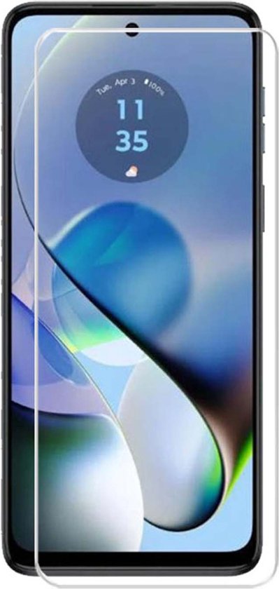 Pack de 2 Protecteurs d'écran Motorola Moto G54 - Économiseurs d'écran en Glas trempé MobyDefend adaptés aux coques - Protecteurs d'écran - Plaques de verre Convient pour : Motorola Moto G54