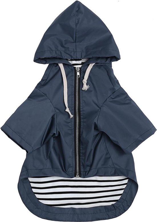 Pethiy - Hoogwaardige stijlvolle waterdichte hondenjassen, regen-/waterbestendig, verstelbaar trekkoord, afneembare capuchon, kleding voor kleine en middelgrote honden-geel-M Pethiy - Hoogwaardige stijlvolle waterdichte hondenjassen, regen-/waterbestendig, verstelbaar trekkoord, afneembare capuchon, kleding voor kleine en middelgrote honden-geel-M