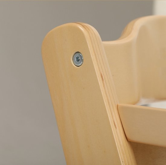 Chaise de culture en bois Buxibo - Enfant avec plateau - Chaise haute réglable pour Comfort et - Design avec coussin 48-58-80 cm Bois