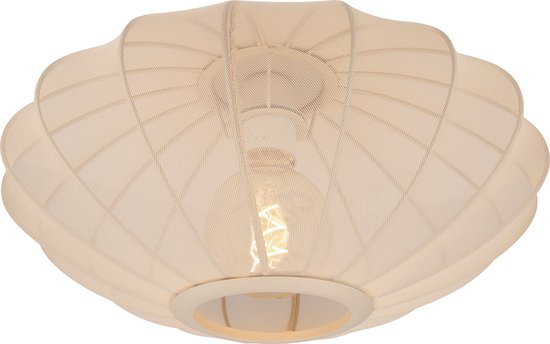 Lucide CORINA - Plafonnière (Plafondlamp) - Ø 40 cm - 1xE27 - Beige - Japandi