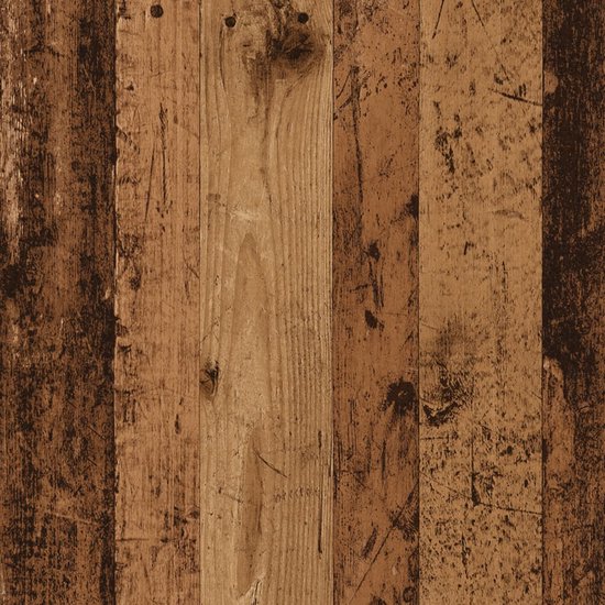 vidaXL - Bibliothèque - 72x20x120 - cm - décoré - bois - ancien - couleur bois