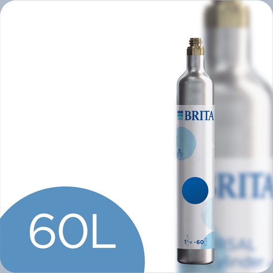 BRITA sodaTRIO thermofles RVS wit 1L - incl. 1x RVS fles wit groot voor gebruik met bruiswatermachine sodaTRIO - Dubbelwandig geïsoleerd met antislip siliconen ring op de dop, groot