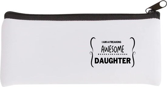 Foto: Akyol i am a freaking awesome daughter etui dochter beste dochter liefste dochter verjaardag cadeau kado bedankje geschenk 20 bij 9 cm