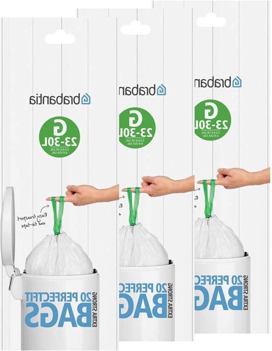 30 liter vuilniszakken - Smartfix 20 stuks