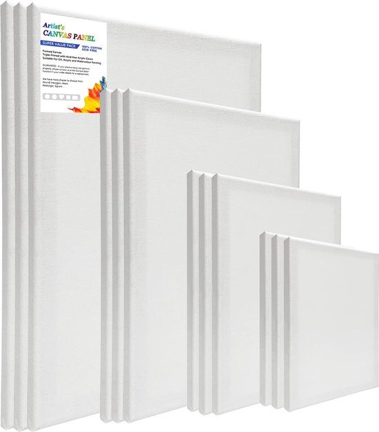 Artina Akademie FSC Set De 14 Lienzos Con Bastidor - 50x70 Cm, 30x40 Cm 24x30 Cm 13x18 Cm 100 Algodon 280g M 11173316 Artina Akademie FSC Set De 14 Lienzos Con Bastidor - 50x70 Cm, 30x40 Cm 24x30 Cm 13x18 Cm 100 Algodon 280g M 11173316