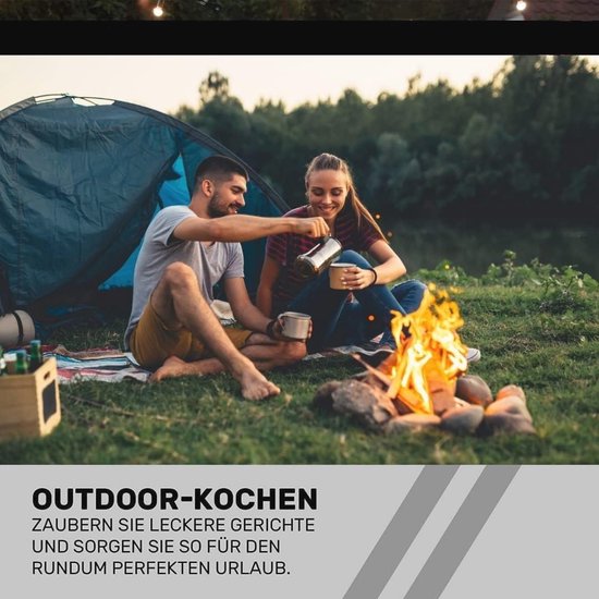 Camping gasfornuis 1-pits met 4 gaspatronen en 2,5 kW vermogen van Camping — afbeelding 3