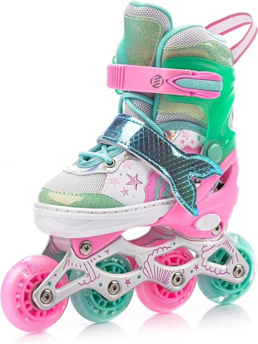 Equivera Rolschaatsen Meisjes Skeelers Meisjes Rolschaatsen Kinderen Cadeautip voor uw kind! Groen